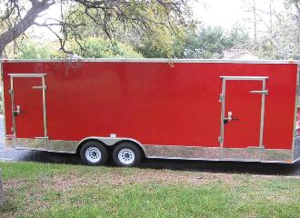 Curb side doors to storage and production areas
